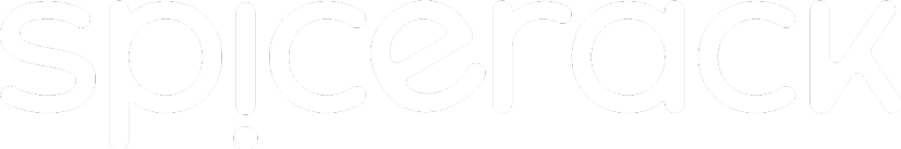 Spicerack logo - white text